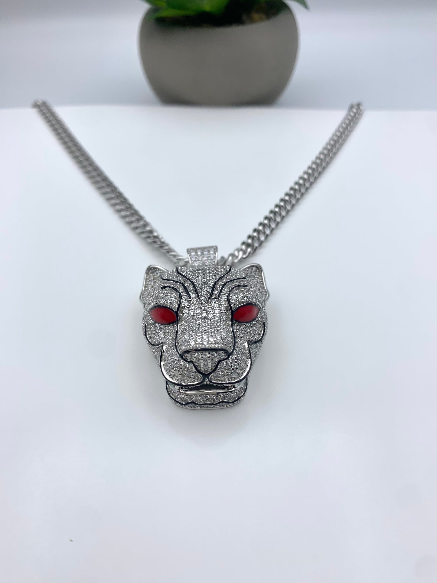 Mens Panther Necklace