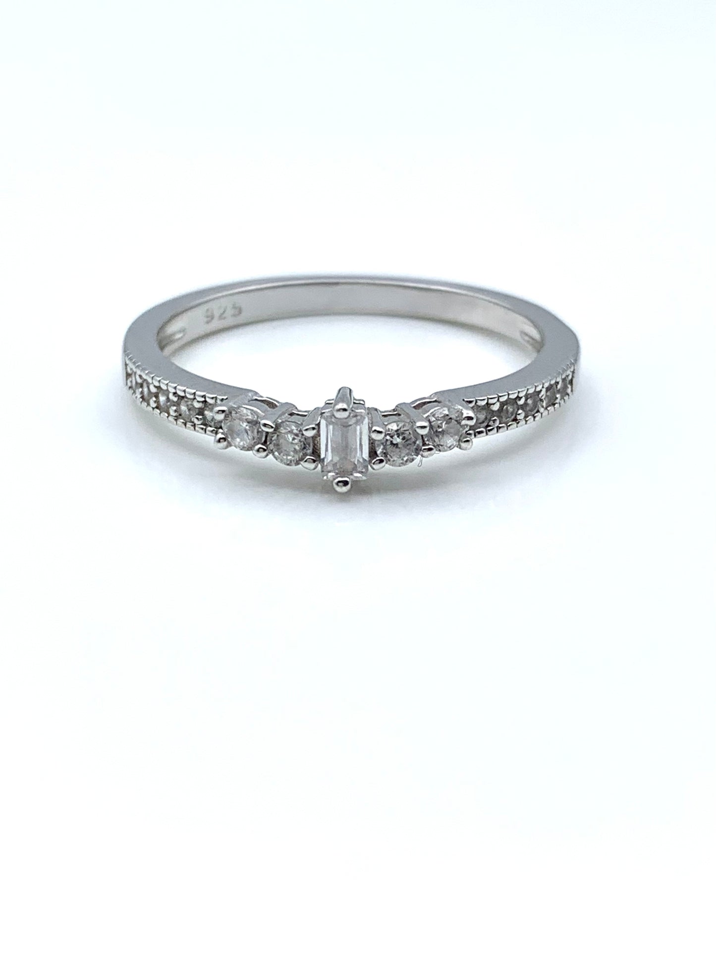 Emerald Cut Promise Ring