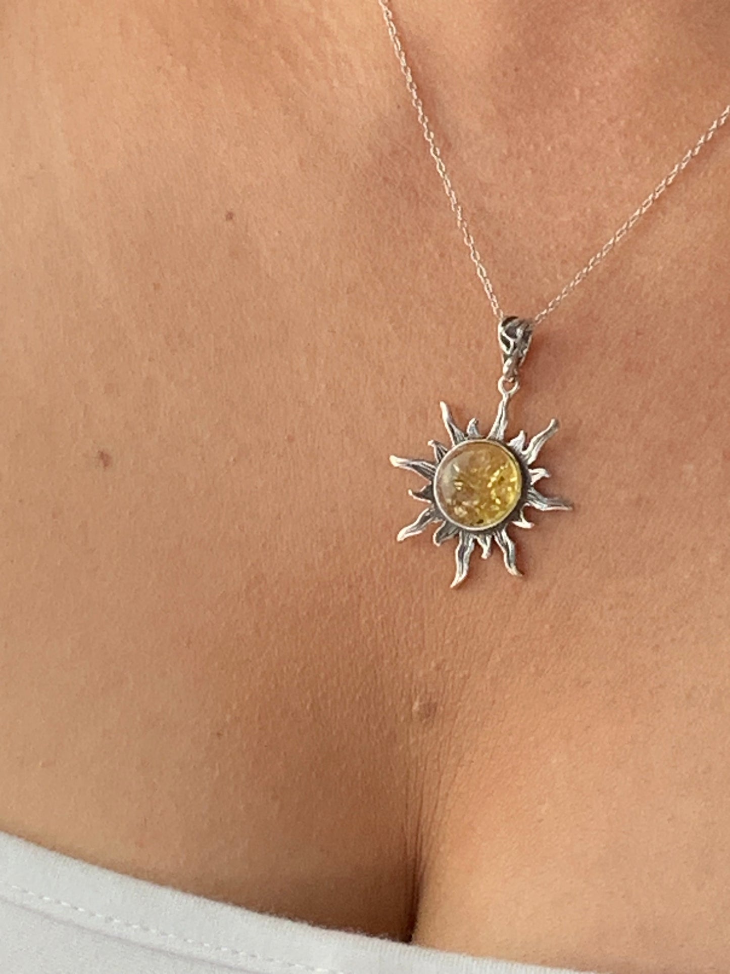 Citrine Sun Necklace