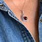 Cherry Amber Moon Necklace