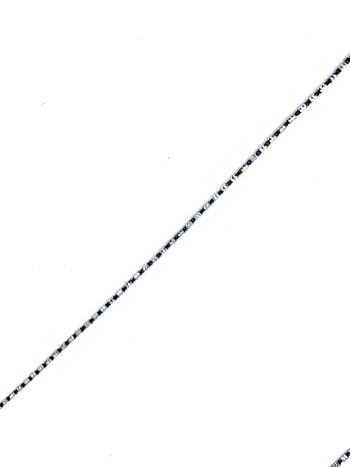 Tube Chain Black Rhodium