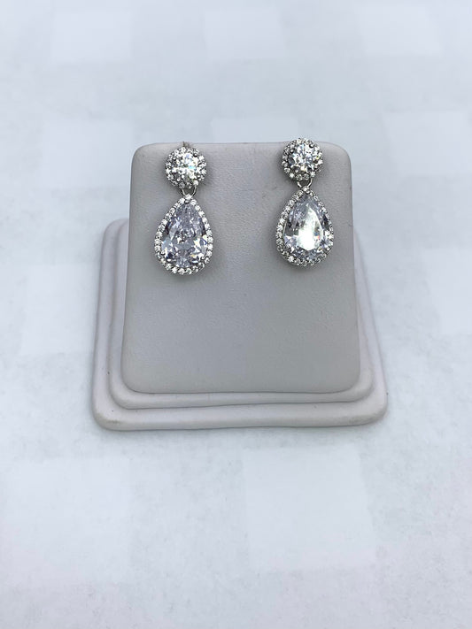 Cz Teardrop Earring