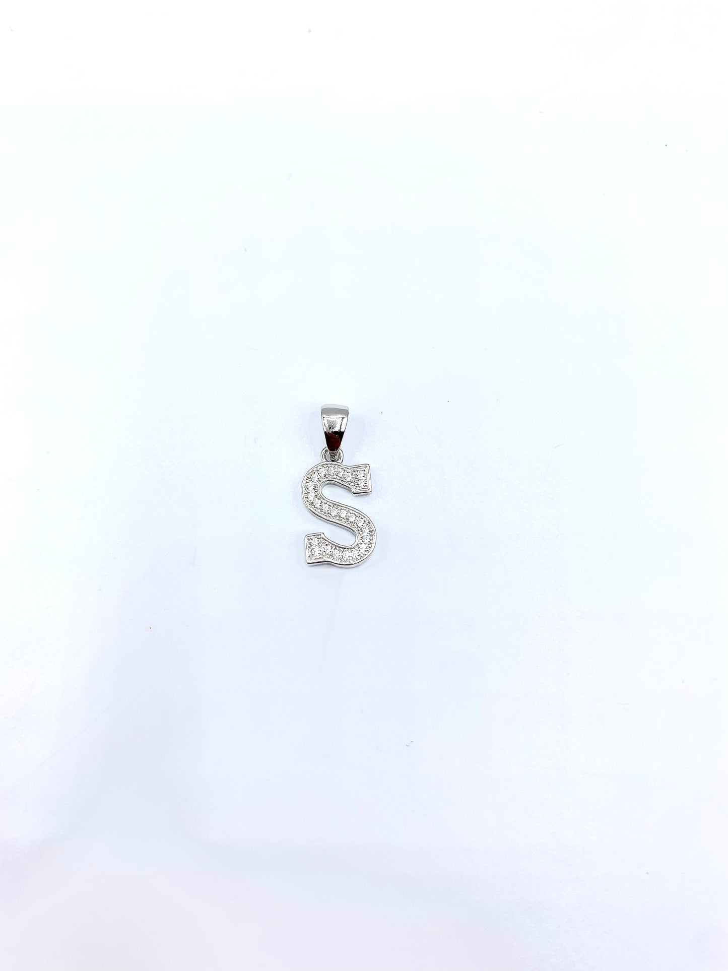 Initial Pendant with Zirconia